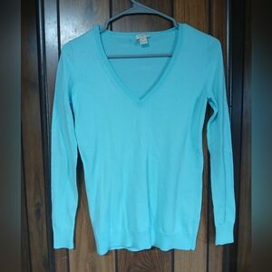 J. Crew Light Blue Knit Sweater